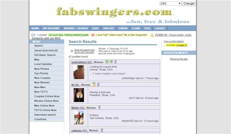 Fab swingers - Sep 14, 2017 · As Fab Swingers is designed to be a free swinging site to begin with, most of its useful features are for free. In short, you will be given full access of the sites most useful features even if you haven’t paid a penny. Unlike other swinging sites, Fab Swingers will provide you with the opportunity to message other users without paying any ... 